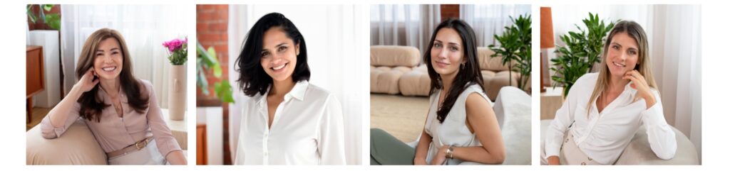 Image of 4 therapists illustrating the Best Breathwork Therapist Toronto Richmond Hill Vaughan