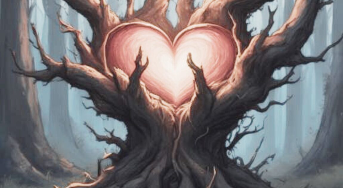 Heart in a tree representing root-cause treatment of depression