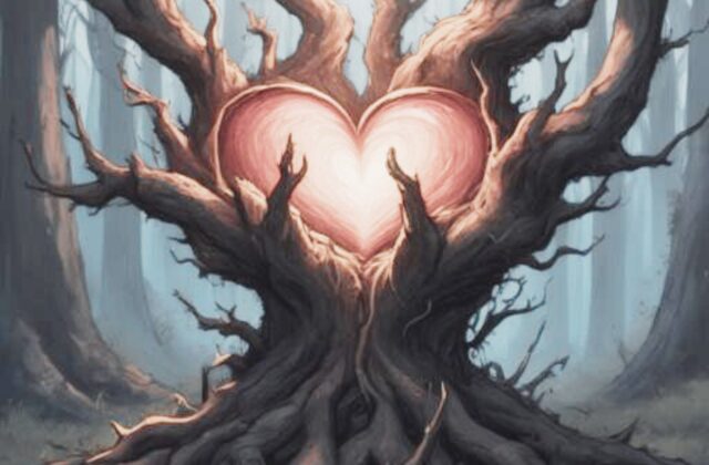 Heart in a tree representing root-cause treatment of depression