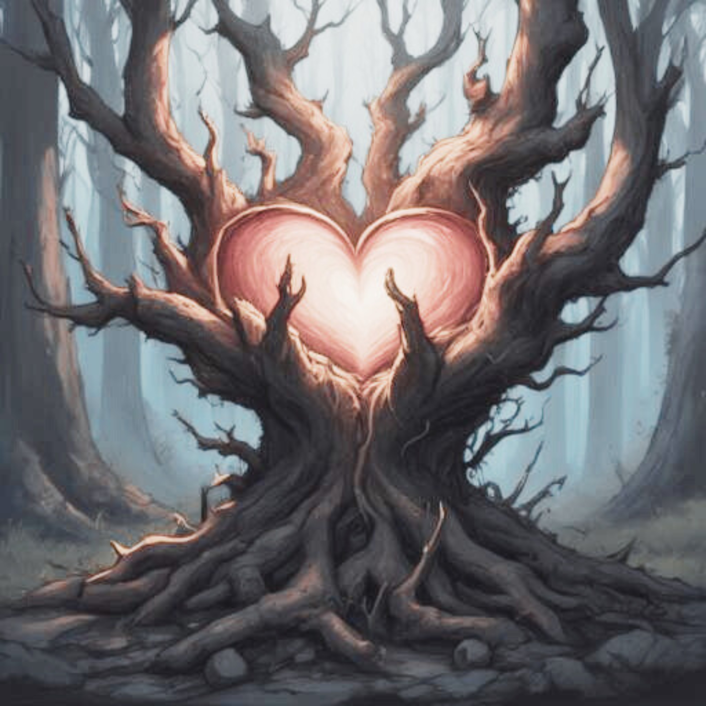 Heart in a tree representing root-cause treatment of depression